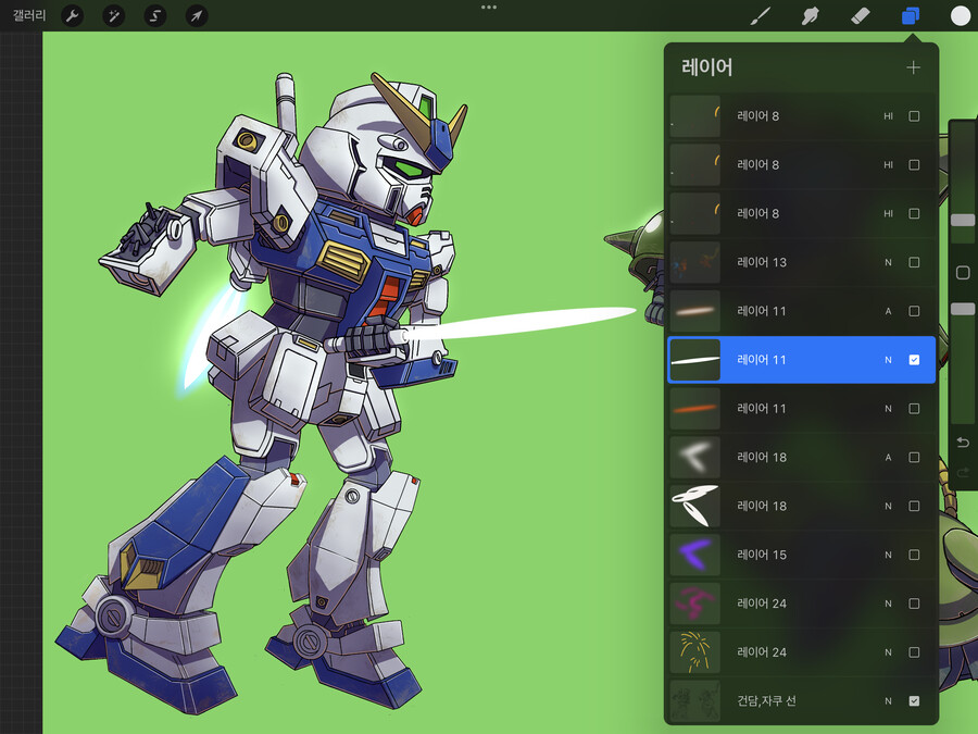 **'건담 0080 주머니속의 전쟁' 그림 과정**_22.png