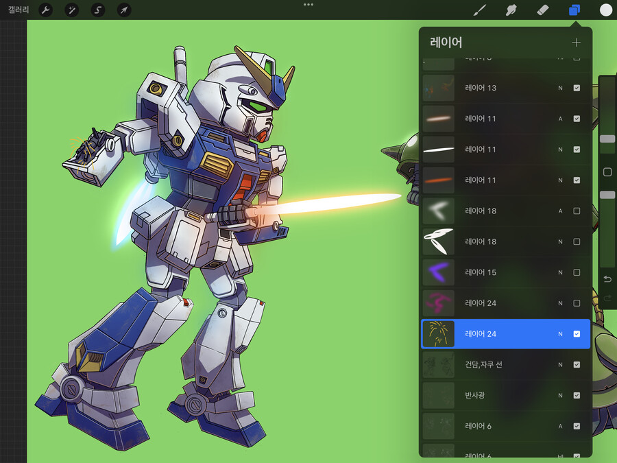 **'건담 0080 주머니속의 전쟁' 그림 과정**_26.png