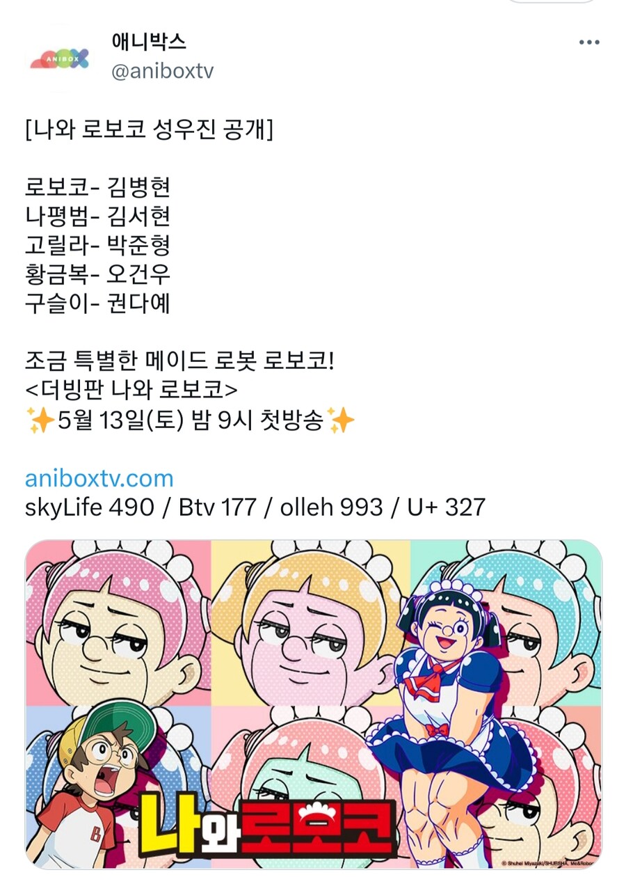 [애니박스] 나와 로보코 더빙판 성우진 공개_1.jpg