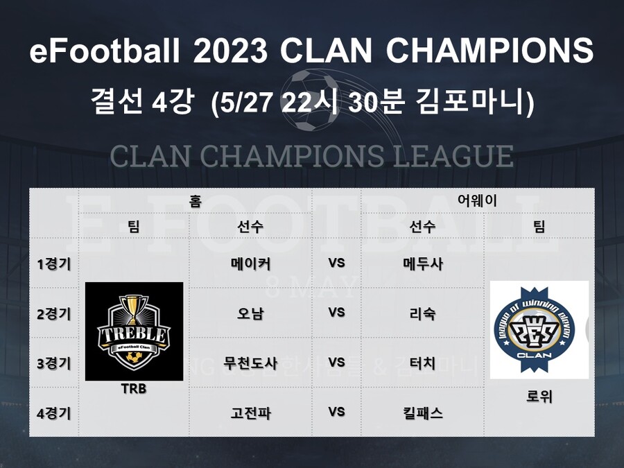 (대회중계) WSL e풋볼 클랜 챔피언스 리그 - 준결승 -_1.jpg