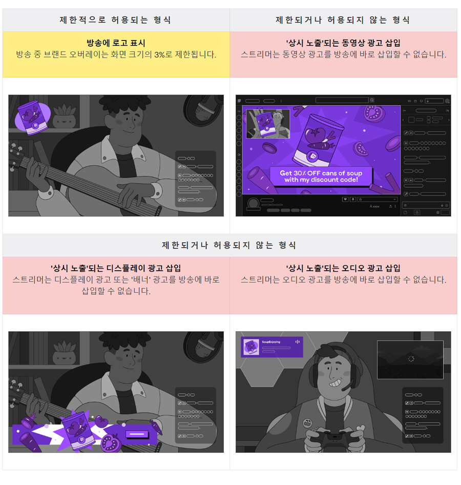 트위치 가이드라인 업데이트한게 광고쪽도 있네_2.png