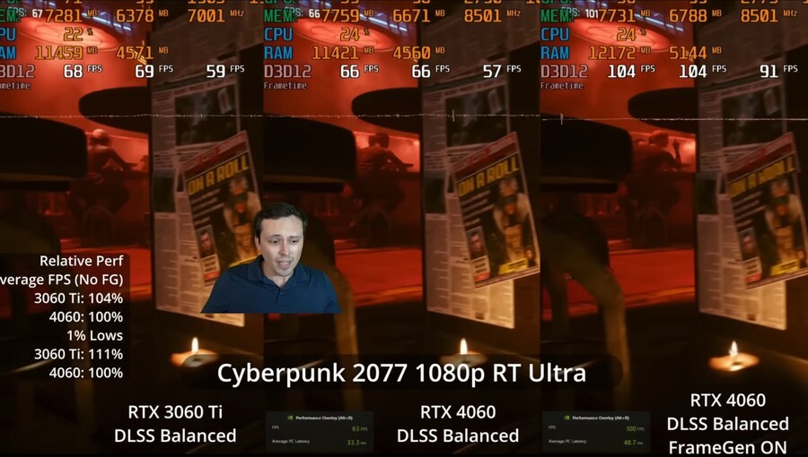 RTX 4060 초기 벤치마크! 싸펑 RT Ultra 1080p w/DLSS_4.jpg