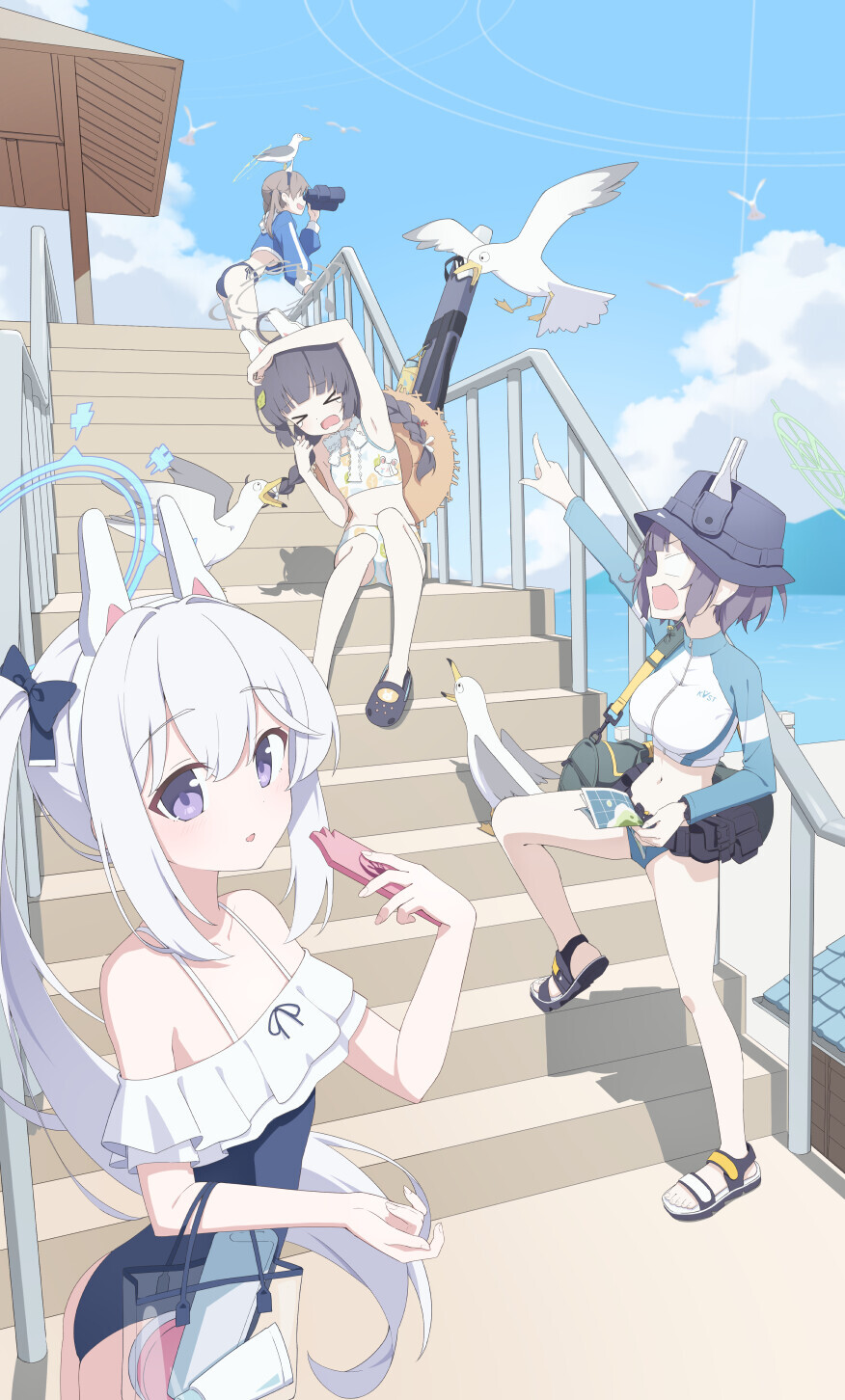 블루아카) 레빗소대 수영복 랜덤짤 7_21.png