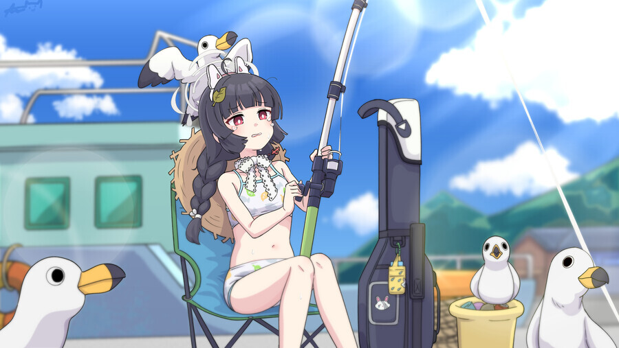 블루아카) 레빗소대 수영복 랜덤짤 8_7.jpg