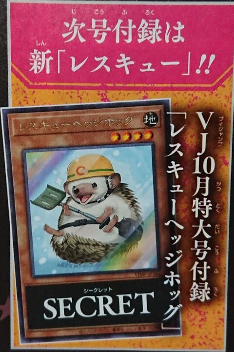 [V점프 10월호]레스큐 고슴도치 동봉_1.jpg