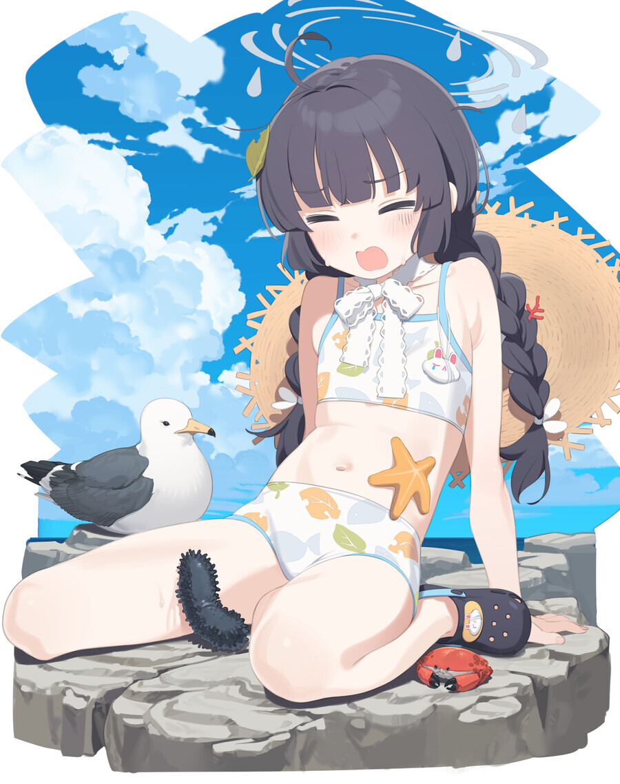 블루아카) 레빗소대 수영복 랜덤짤 16_5.png