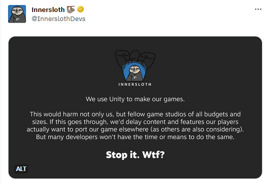 유니티) 어몽어스 개발자가 유니티 정책을 바꾸거나 취소해야한다고 주장_1.png