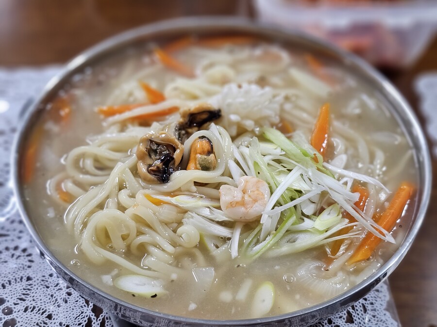 해물믹스로 칼국수 만들어먹었어요