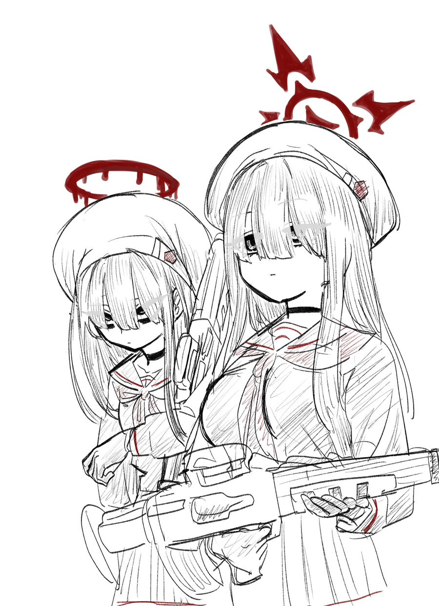 블루아카) 모브 시절 츠루기와 하스미_1.png