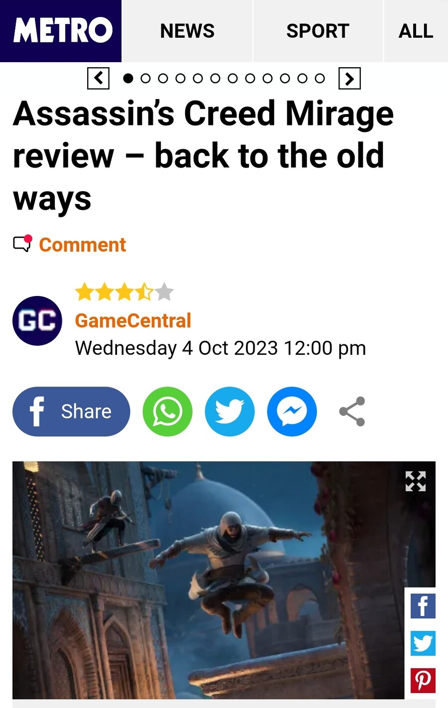 메트로 UK) 어쌔신 크리드 미라지 리뷰_1.jpg