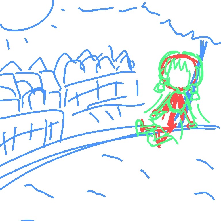 언덕위에서 쉬고 있는 소녀를 그렸습니다_2.jpg