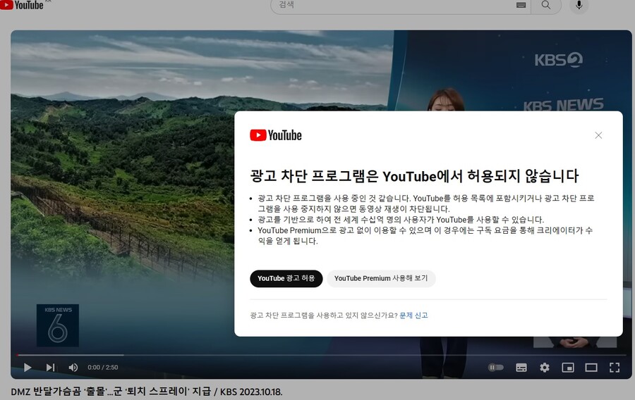 AdGuard 설치 해도 유튜브 광고는 안돼네_1.jpg