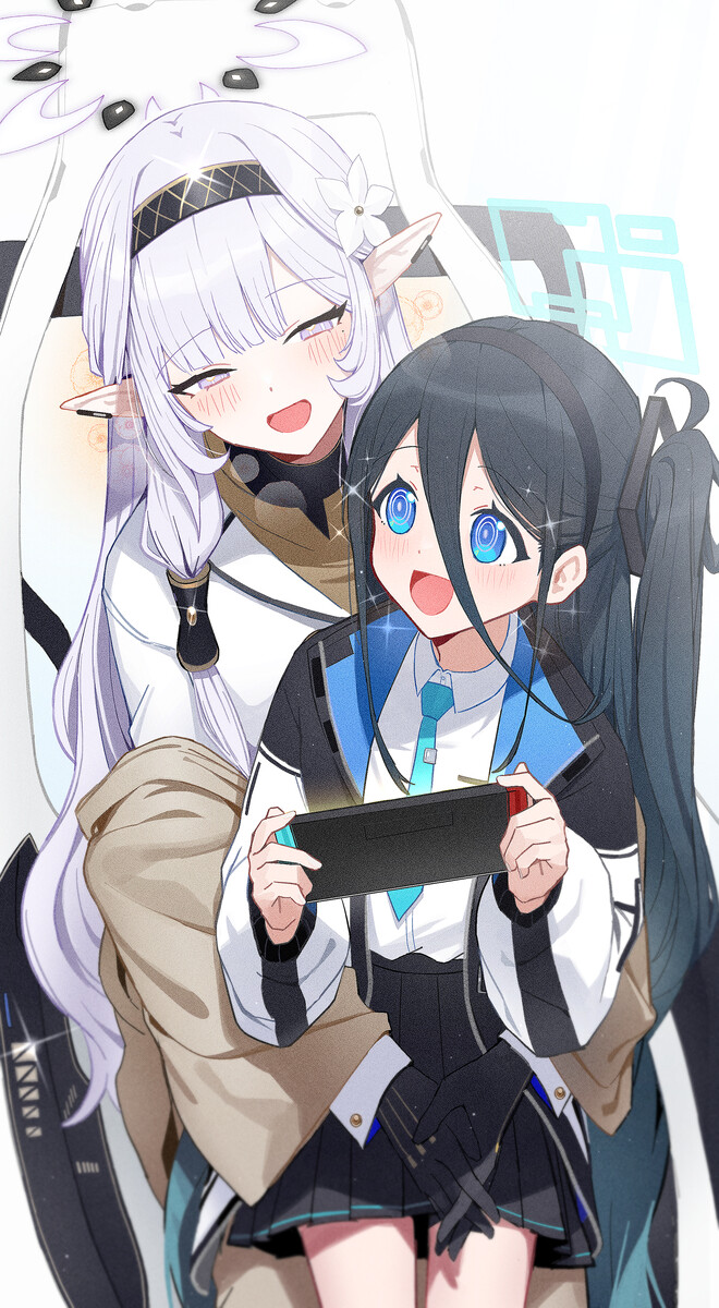 블루아카)"같이 게임한 시간은 리오에게는 비밀이랍니다?"_1.jpg