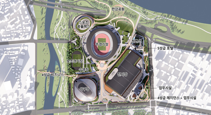 새로 뜬 잠실운동장(돔구장 등) 재개발 조감도.jpg_1.jpg