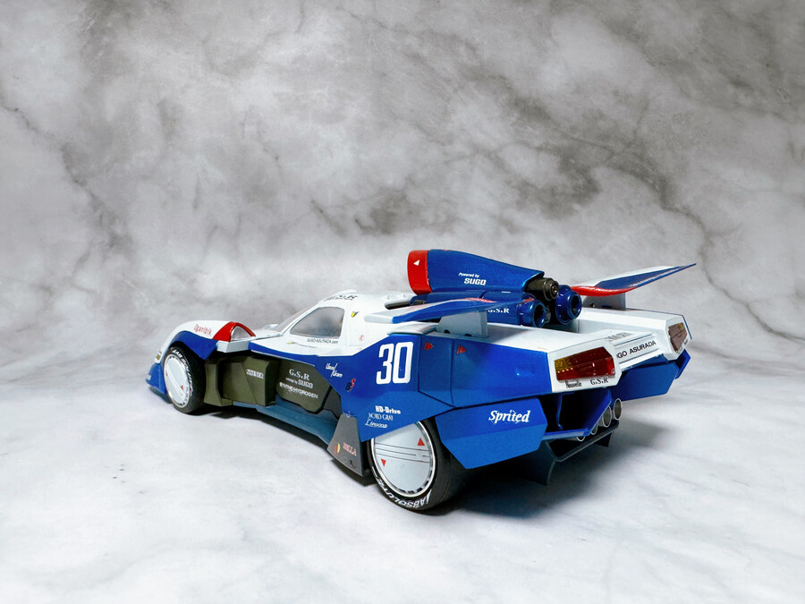 [아오시마] 사이버포뮬러 아스라다 G.S.X 에어로 모드 Ver. 풀도색 완성_6.jpg