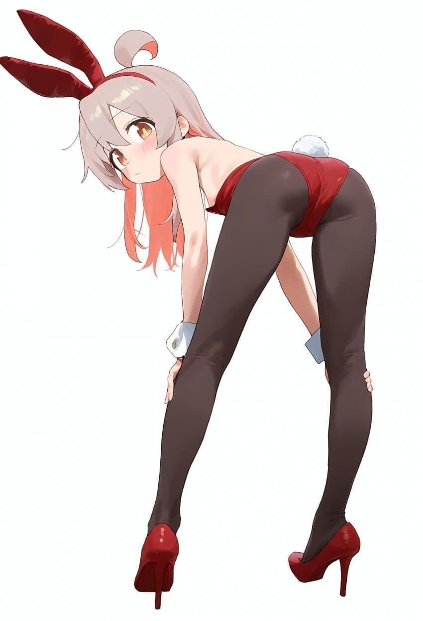 남자가 바니걸복장입고 엉덩이 내미는 짤