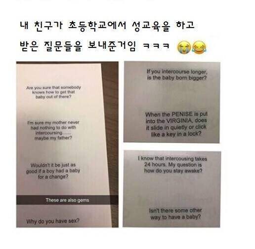 초등학생들 성교육 시키는게 빡쎈 이유.jpg