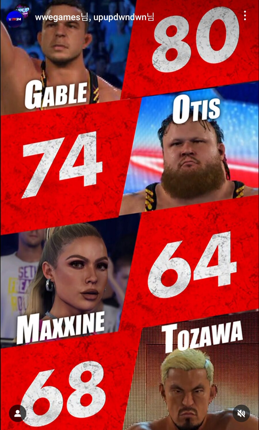 WWE 2K24 현재까지 공개된 슈퍼스타 오버롤_1.jpg