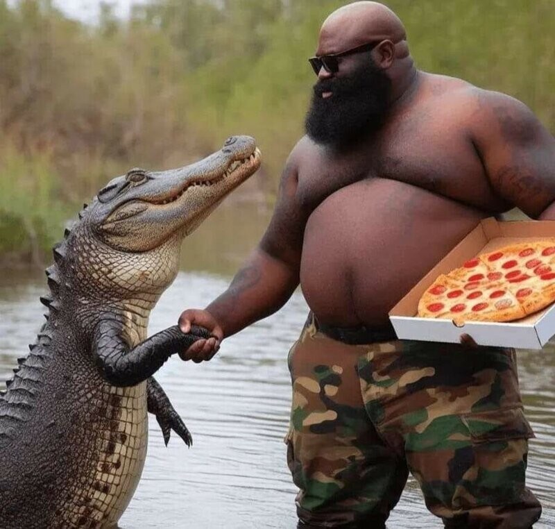 Ai로 그린 악어와 흑인과 피자 그림들 .jpg_1.jpg