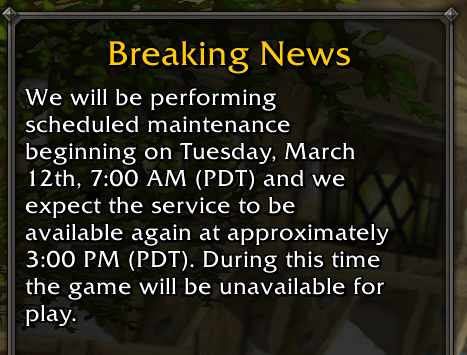 와우 이번주에 유독 긴 서버 점검 시간! 10.2.6 패치 적용 가능성_1.png