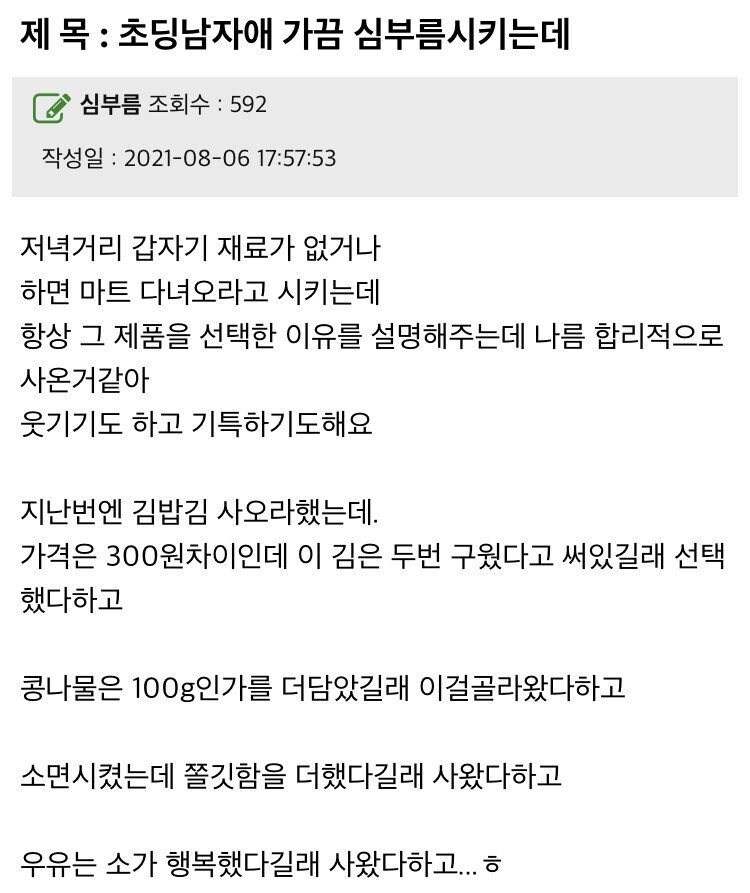 초등학생 아들 심부름 시킨 썰.jpg_1.jpg