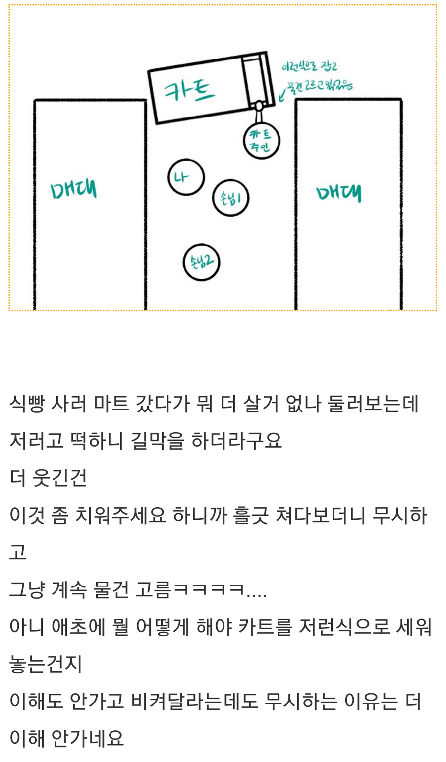 대형마트에서 장볼때 가정교육 못받은거 티나는 행동.jpg_1.webp