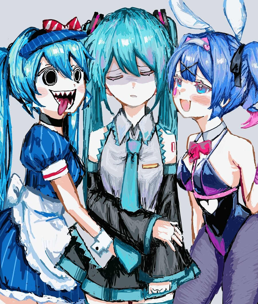 미쿠) 최근 유행하는 아종(?)을 본 미쿠_1.jpg