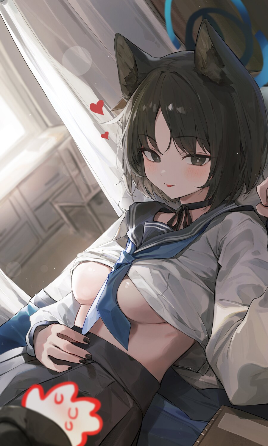 블루아카) 언더붑으로 선생을 유혹하는 천박한 고양이_1.jpg