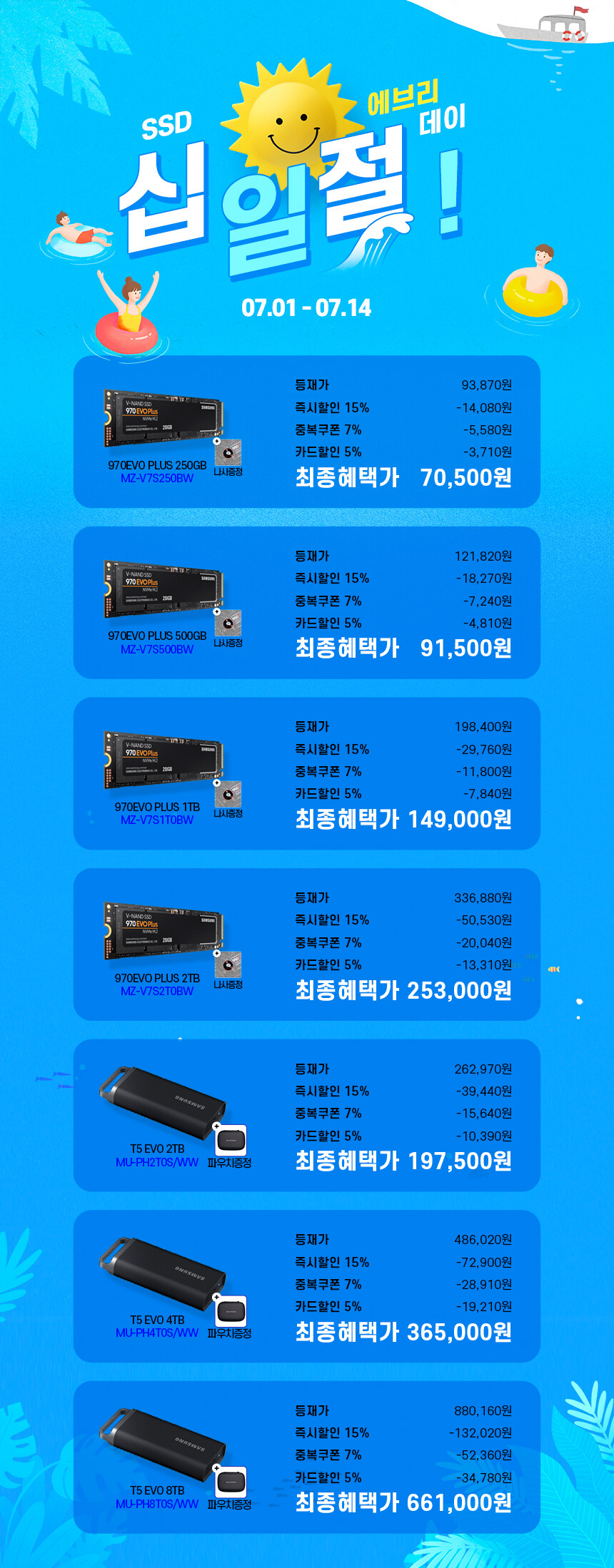 [11번가]삼성 외장 SSD T5 EVO 2TB+정품파우치(197,500/무료)_1.jpg