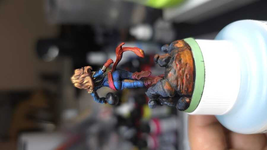 도색) 마블 좀비사이드 캡틴마블 좀비히어로 완성(혐주의)_4.jpg