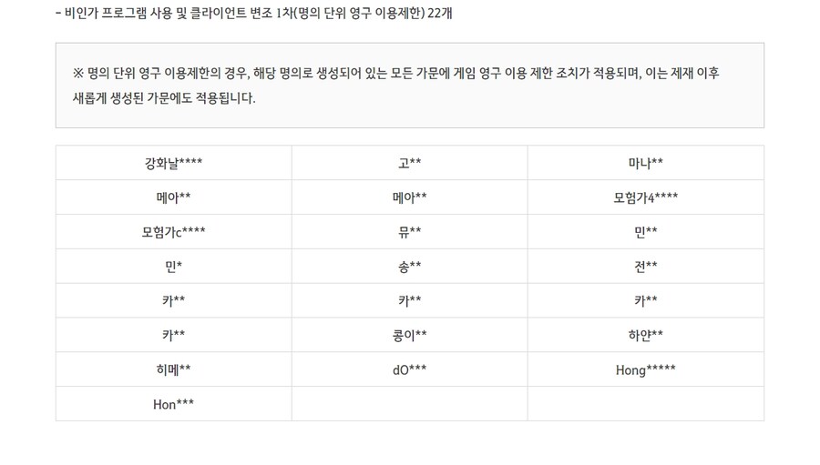 [검은사막] 오늘 핵 정지자 명단 많네_4.jpg