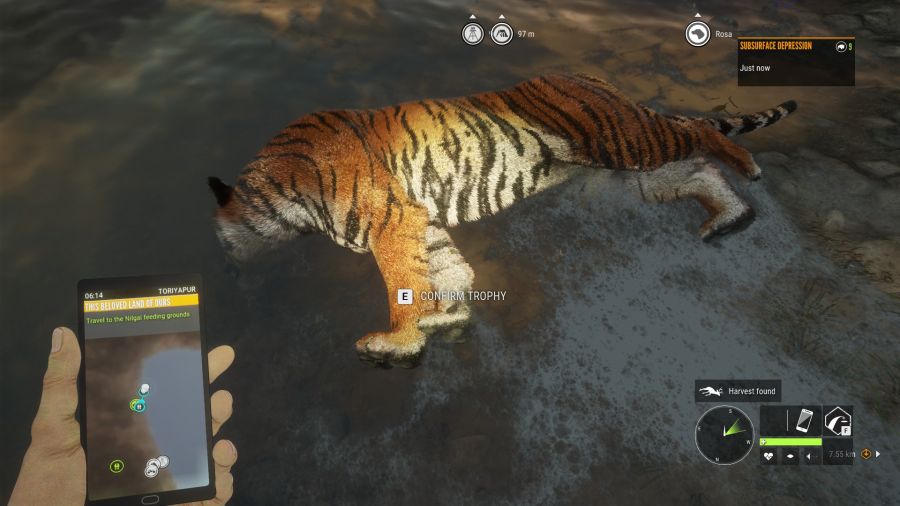 [사냥] 물가에서 밤새면서 지키고 있었더니 수컷 벵골호랑이가 나타났다._3.jpg