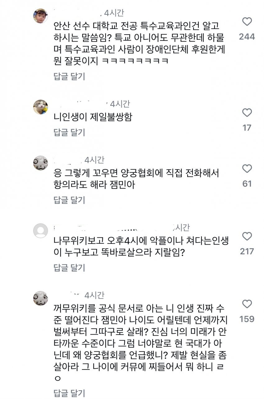 임시현 선수 글에서 개쳐맞고있는 댓글_6.jpg
