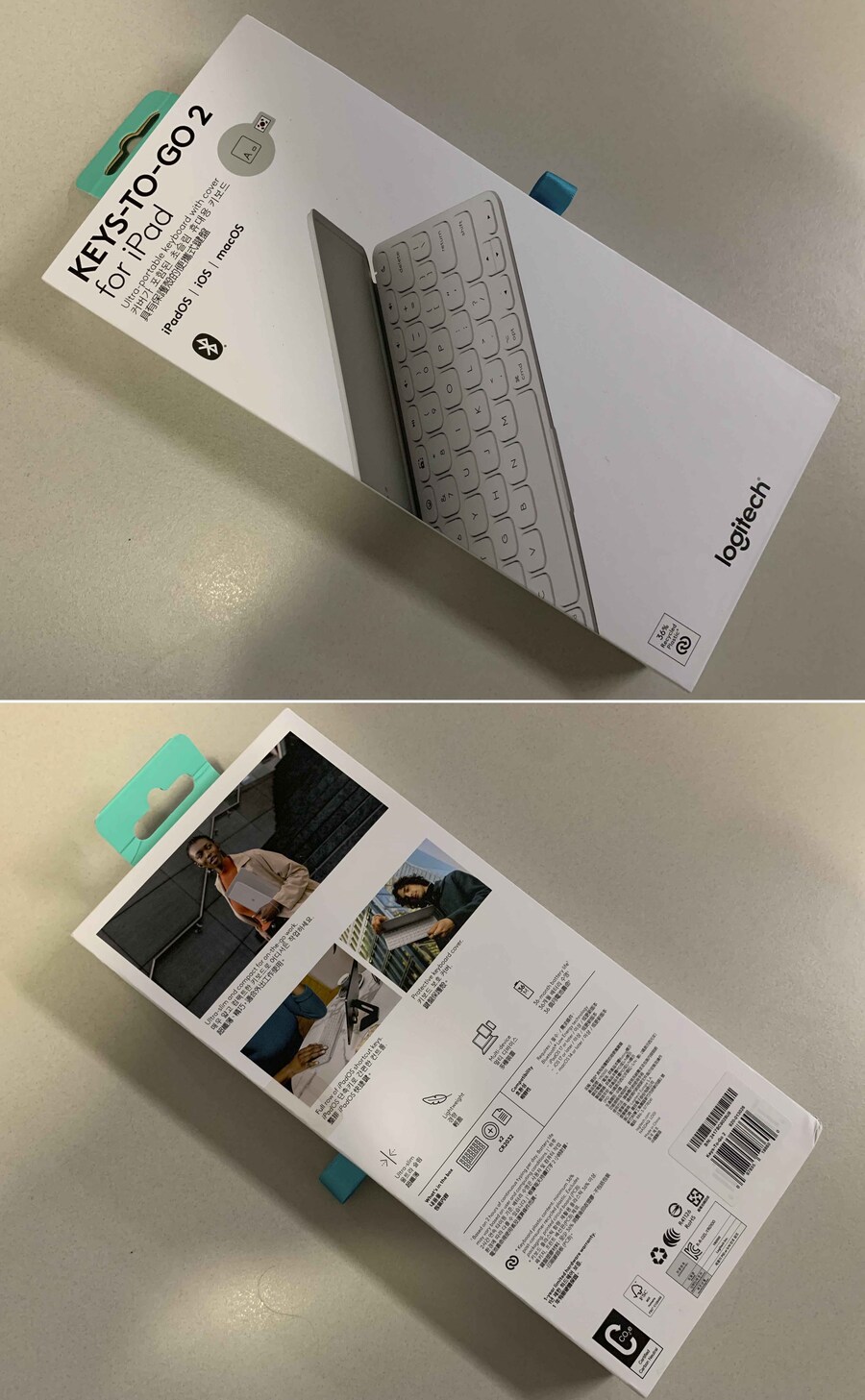 슬림 휴대용 블루투스 키보드, 로지텍 Keys-To-Go 2 for iPad_2.jpg
