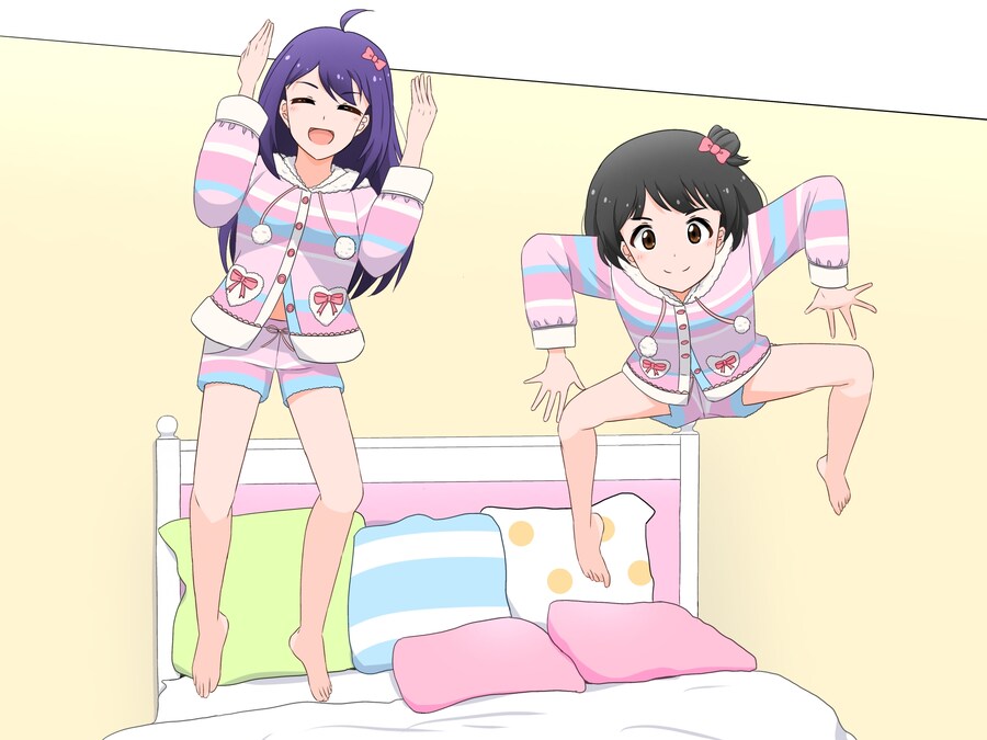 @) 침대에서 점프하는 패러디 안나와 이쿠_1.jpg