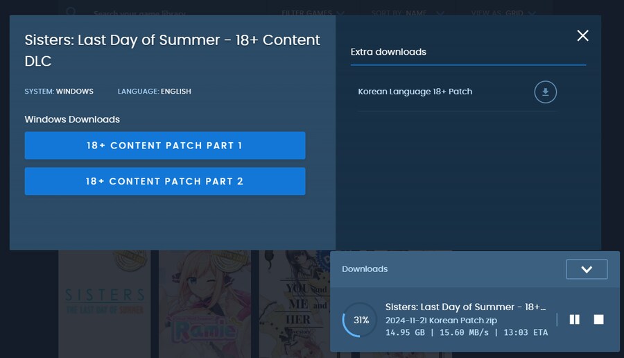 (내용수정) Sisters : last day of summer 스토브 출시_2.png