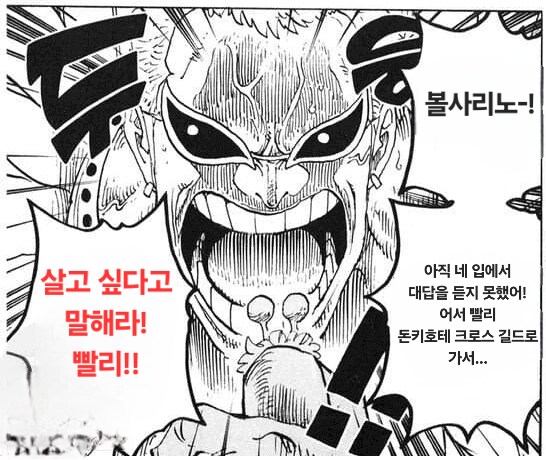 원피스 최신화 스포일러)도황:볼사리노, 어서 살고 싶다고 말해!_1.png