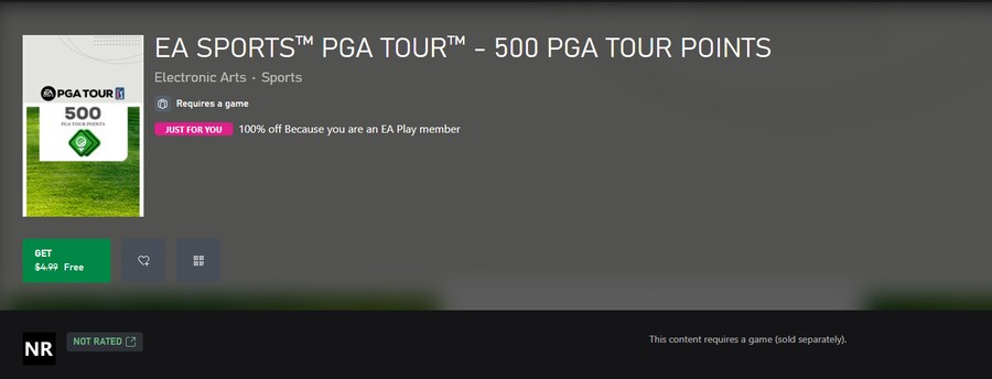 [XBOX]EA 스포츠 PGA 투어 - 500 PGA 투어 포인트[겜패얼티밋무료]_1.png