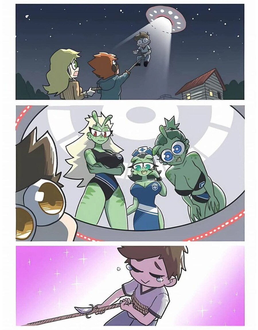 우주선에 납치당하는 아들을 구하려는 부모님_1.jpg