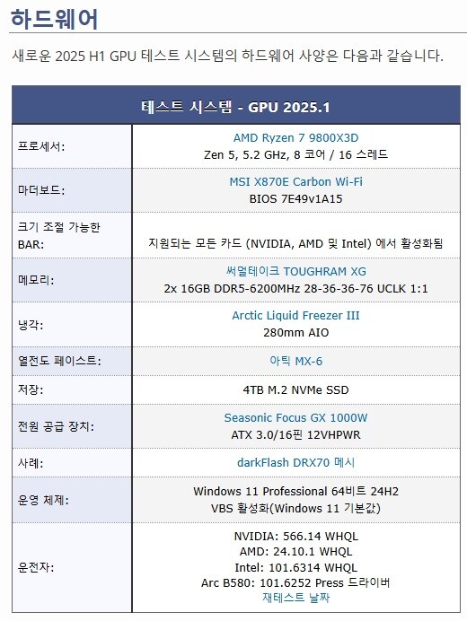 2025년 대비 현존 그래픽카드 재측정 결과_1.jpg