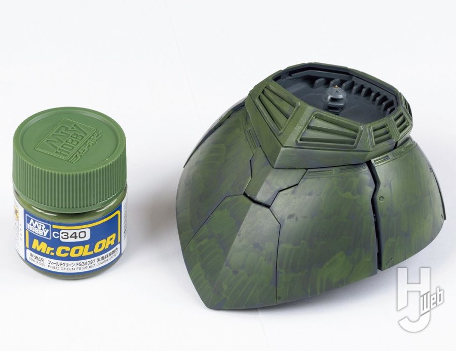 [하비 재팬] MG 겔구그 양산기 2.0 소재 래커 도료 붓칠 강의_34.jpg