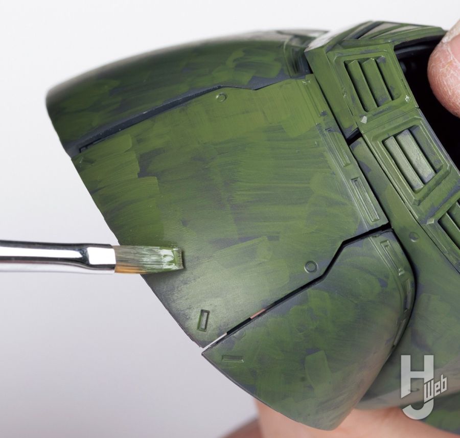 [하비 재팬] MG 겔구그 양산기 2.0 소재 래커 도료 붓칠 강의_35.jpg