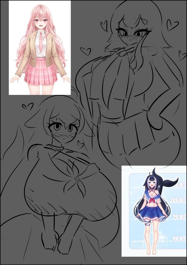 버튜버.스트리머) 8명 스트리머들 그리기._5.jpg