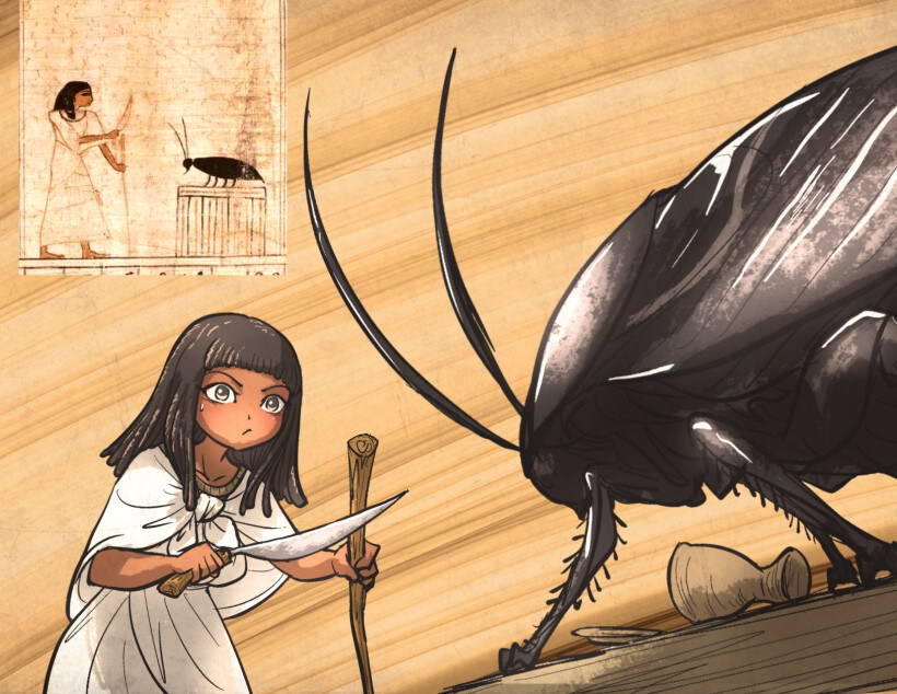 이집트) 하녀 vs 왕퀴벌레_1.jpg