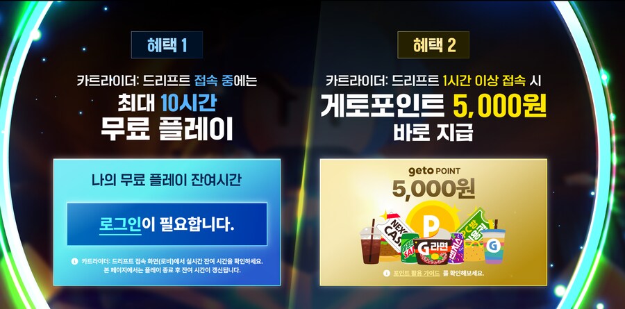 [넥슨] 카트라이더 드리프트 10시간 PC방 및 게토 5천인트 / 무료_1.png