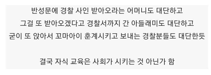 반성문에 경찰 싸인 받아오라는 어머니_4.jpg