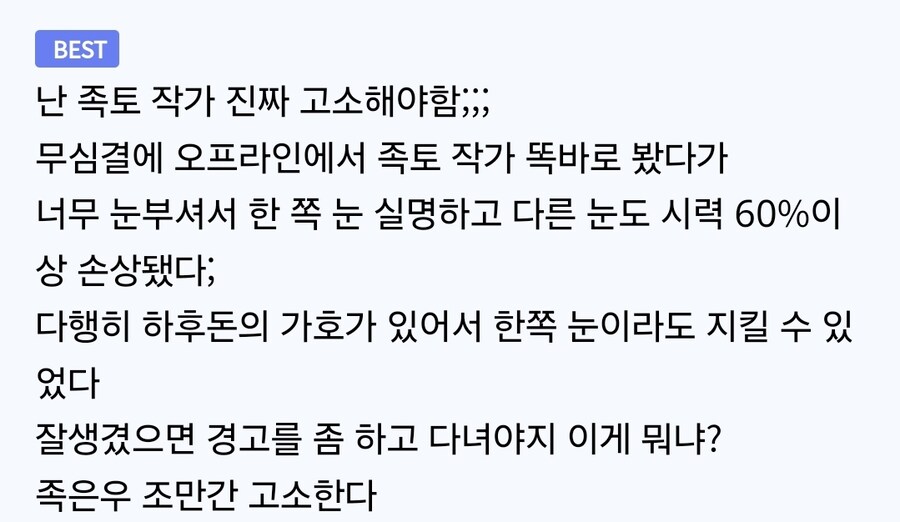 루리웹 "족토 작가 고소해야" 베댓_1.jpg