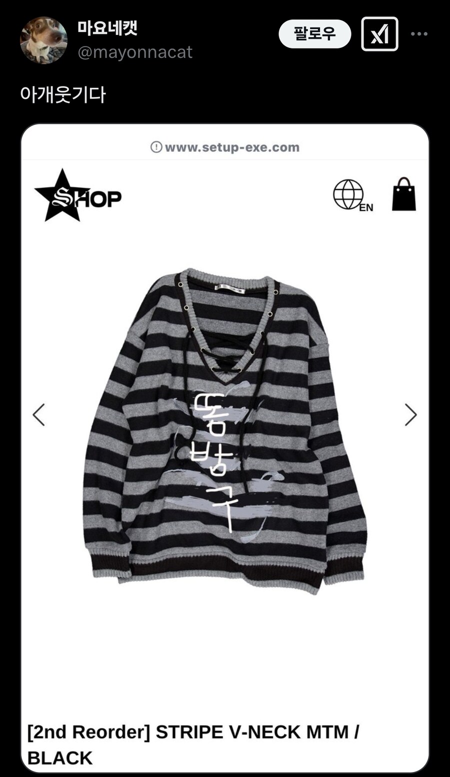 카리나가 입은 티 영어 뜻_4.jpg