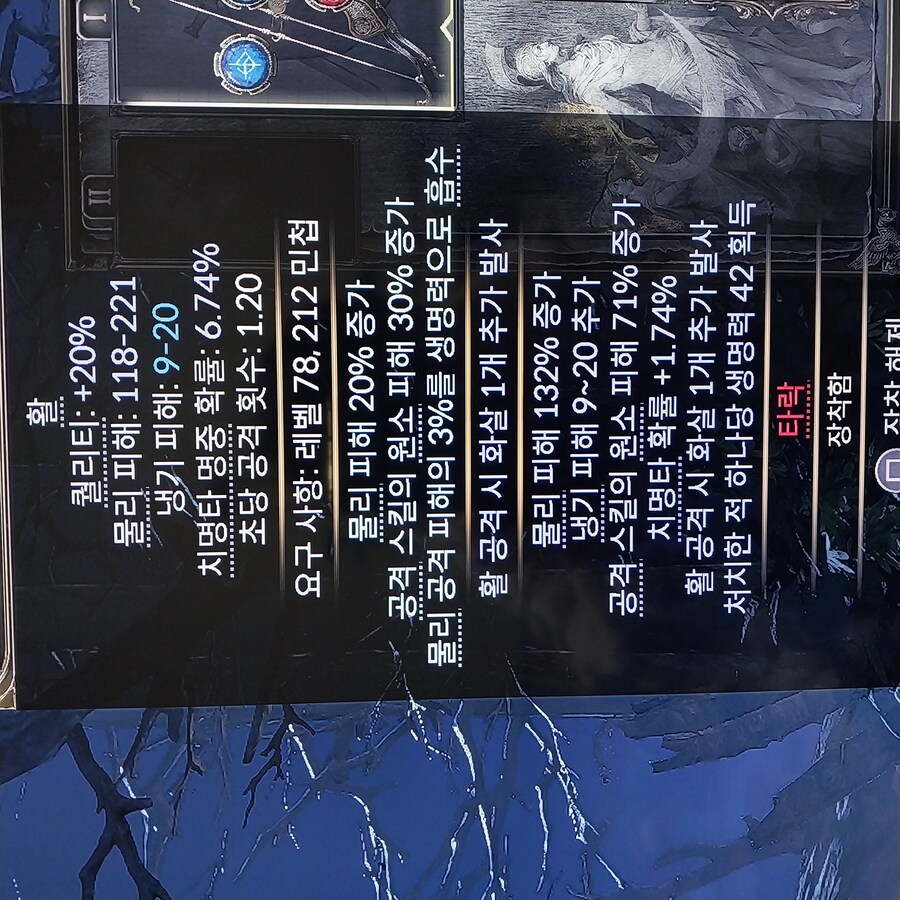 사용하고 있는 활 공격스킬 원소데미지 ٪질문 좀 올리겠습니다._1.jpg