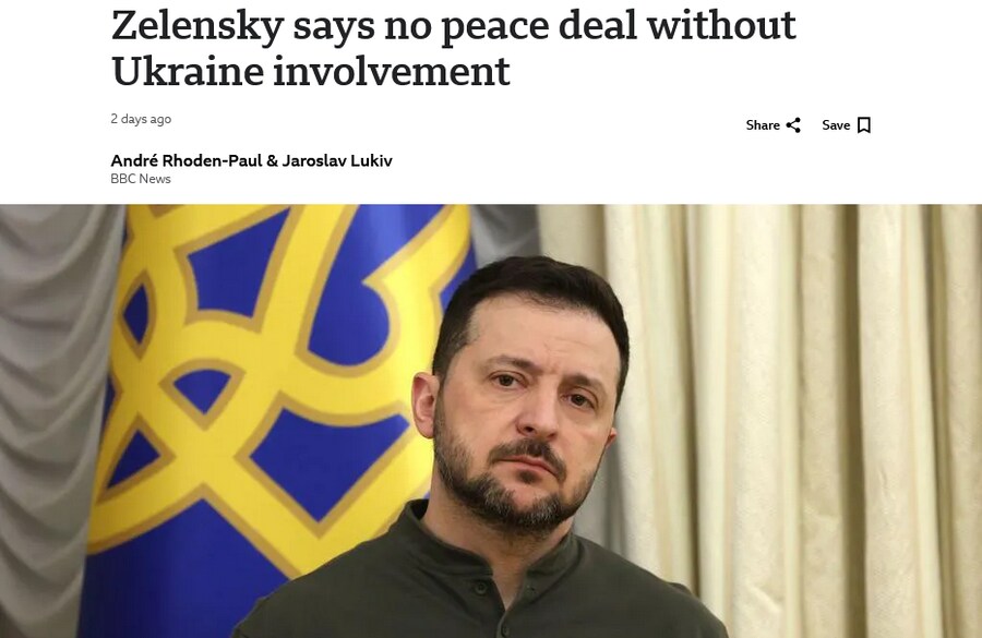 젤렌스키 曰 "미국아, 우리 빼고 협상할 생각마라"_1.png